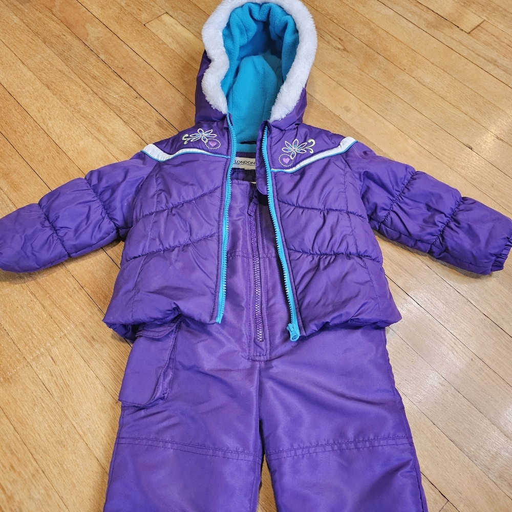 London Fog Purple Kids Matching Set